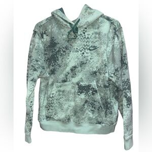 Nike Green Patterned Hoodie medium